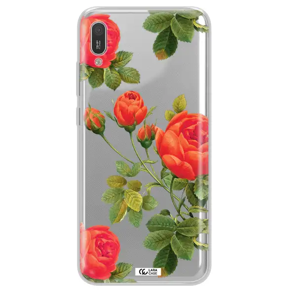 a close-up of a flower Huawei Y6 Pro 2019 Clear TPU Case