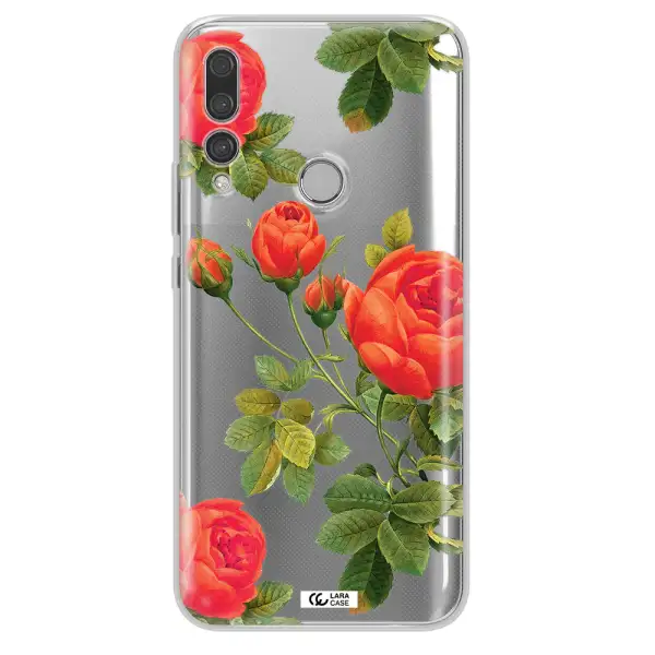 a close-up of a flower Huawei Y9 Prime 2019 Clear TPU Case