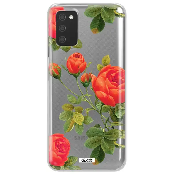 a close-up of a flower Samsung A03S Clear TPU Case