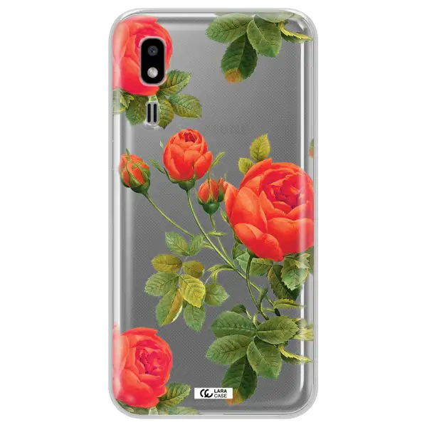 a close-up of a flower Samsung A2 Core Clear TPU Case