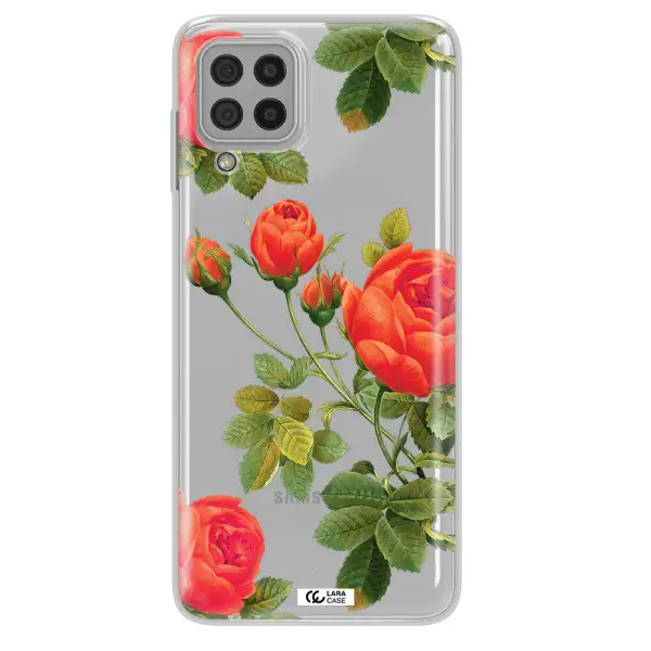 a close-up of a flower Samsung A22 4g Clear TPU Case