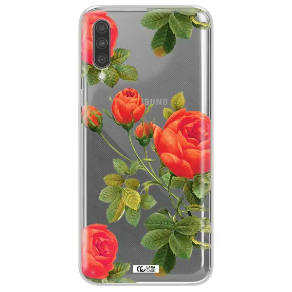 a close-up of a flower Samsung A30S Clear TPU Case