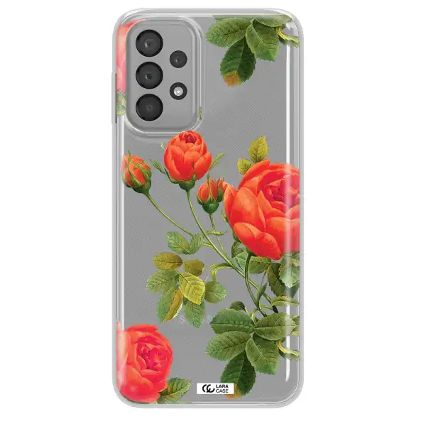 a close-up of a flower Samsung A33 Clear TPU Case