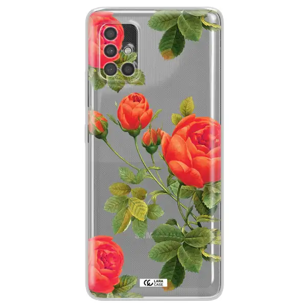 A Close-Up Of A Flower Samsung A40S Clear Tpu Case