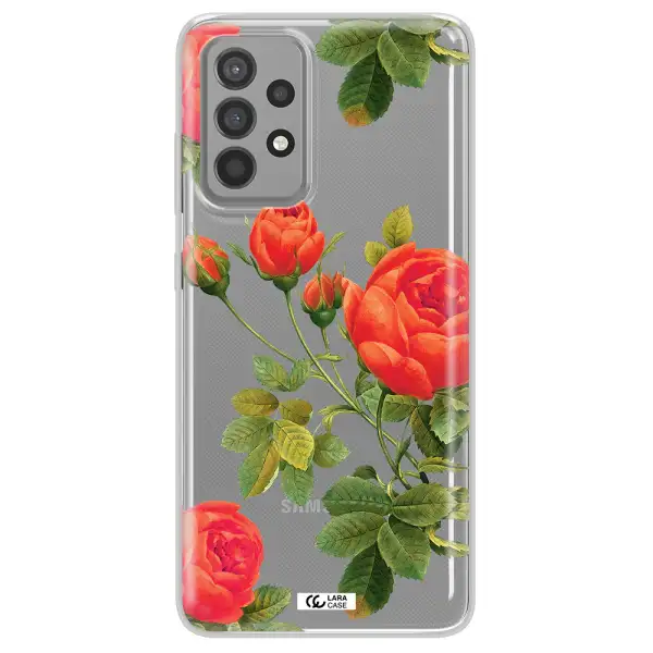 a close-up of a flower Samsung A52 Clear TPU Case