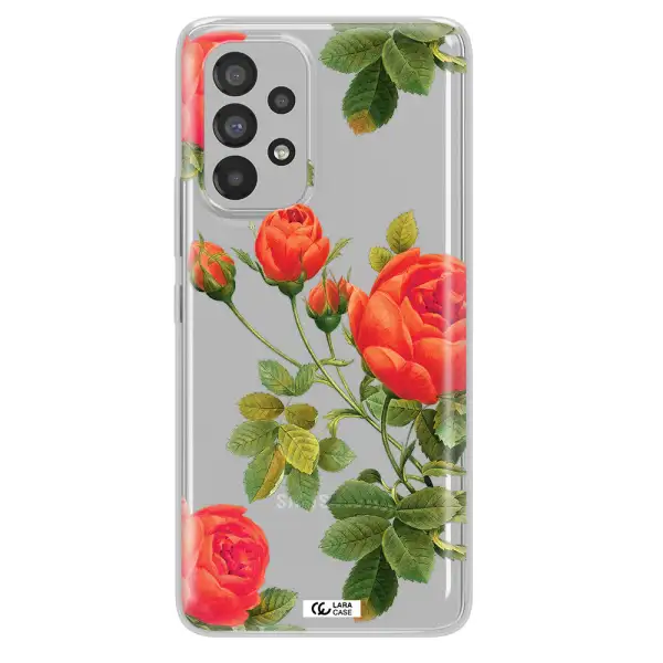 a close-up of a flower Samsung A53 Clear TPU Case