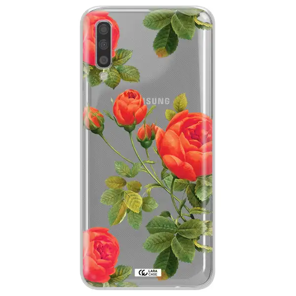 A Close-Up Of A Flower Samsung A70S Clear Tpu Case