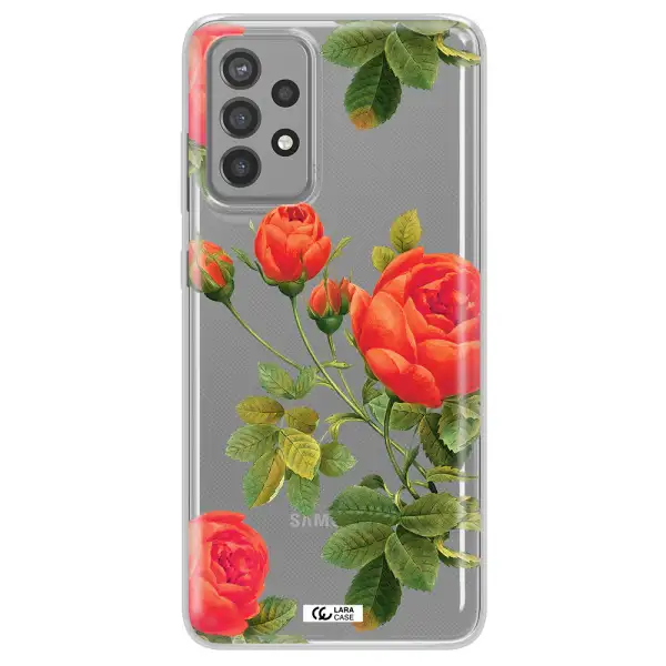 a close-up of a flower Samsung A72 Clear TPU Case