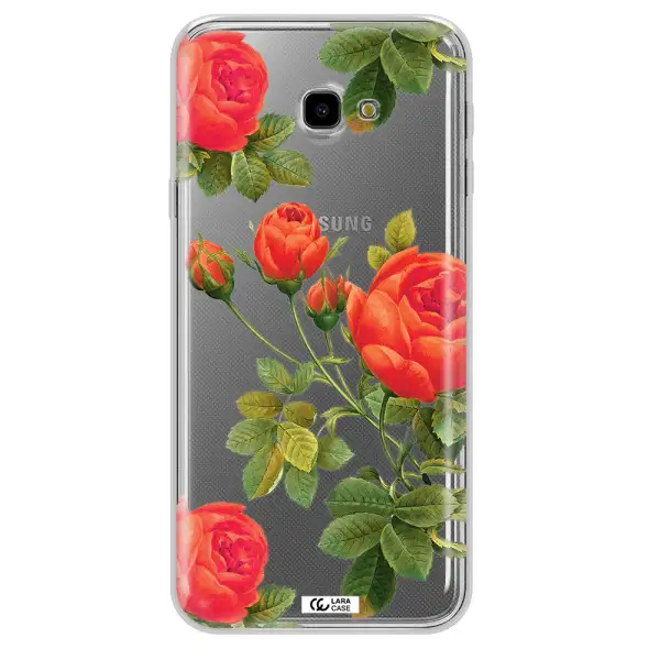a close-up of a flower Samsung J4 Plus Clear TPU Case