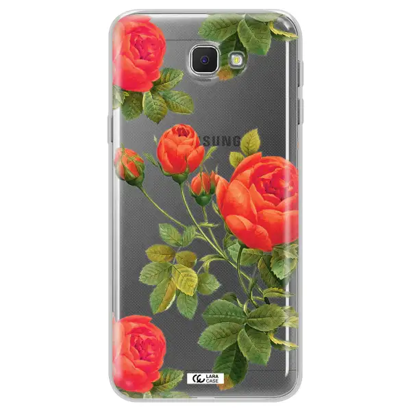 a close-up of a flower Samsung J5 Prime Clear TPU Case
