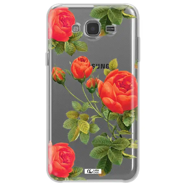 a close-up of a flower Samsung J7 Clear TPU Case