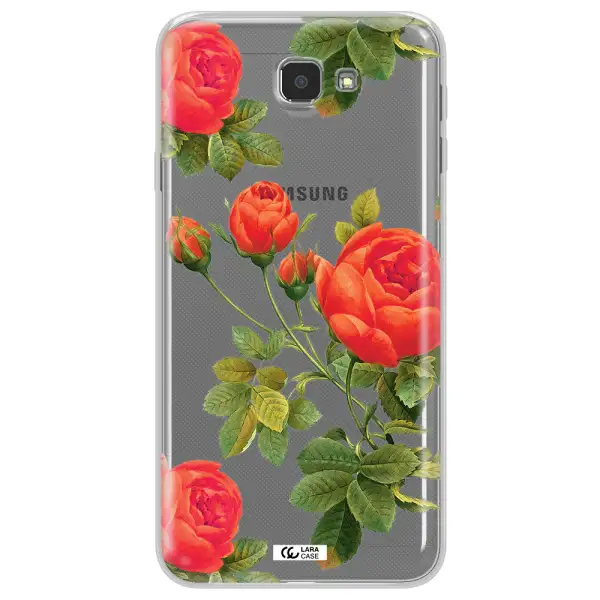 a close-up of a flower Samsung J7 Prim Clear TPU Case