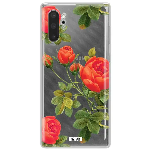 a close-up of a flower Samsung Note 10 Plus Clear TPU Case