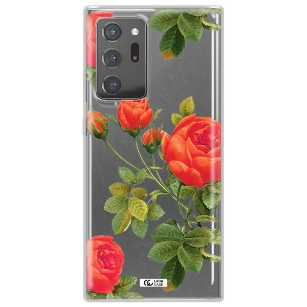 a close-up of a flower Samsung Note 20 Ultra Clear TPU Case