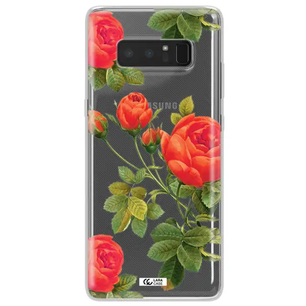 a close-up of a flower Samsung Note 8 Clear TPU Case