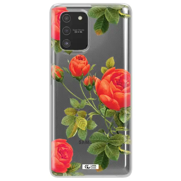 a close-up of a flower Samsung S10 Lite Clear TPU Case