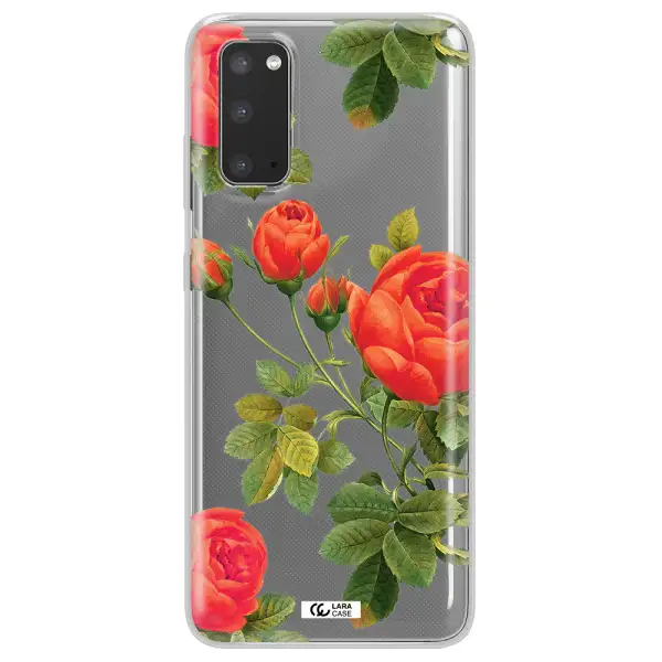 a close-up of a flower Samsung S20 Clear TPU Case