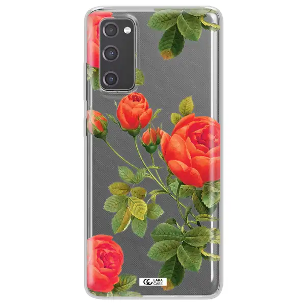 a close-up of a flower Samsung S20 Fe Clear TPU Case