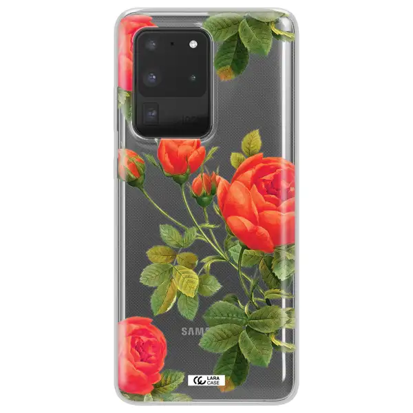 a close-up of a flower Samsung S20 Ultra Clear TPU Case