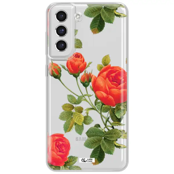 A Close-Up Of A Flower Samsung S21 Fe Clear Tpu Case