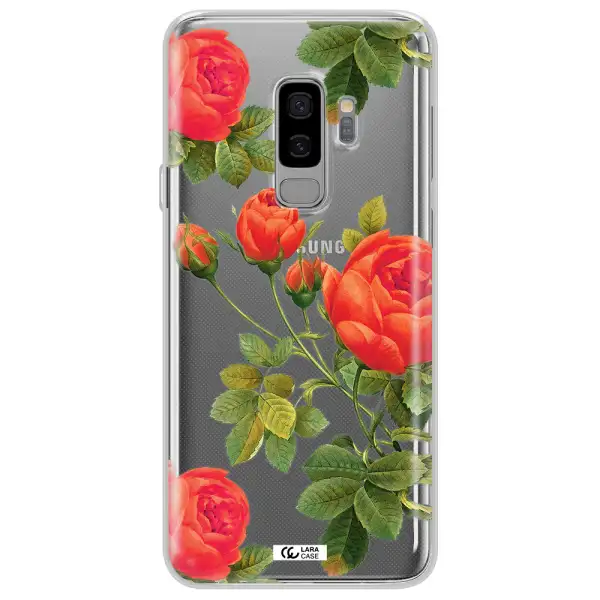 a close-up of a flower Samsung S9 Plus Clear TPU Case