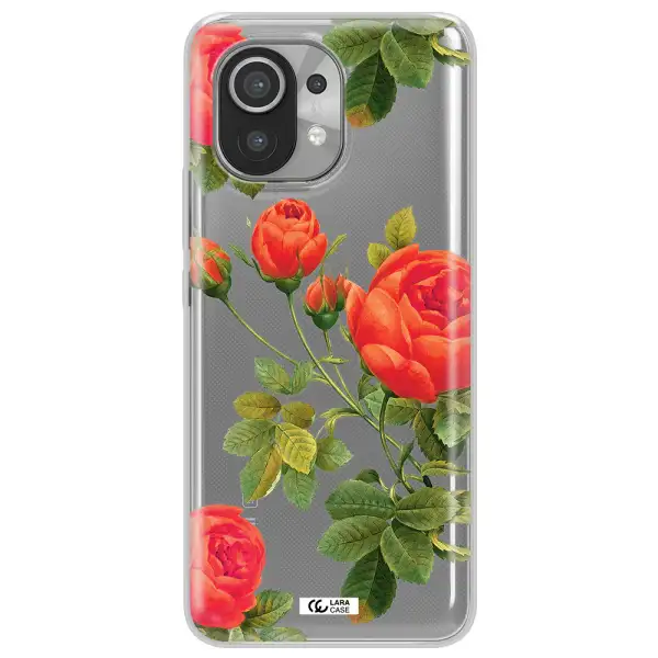 a close-up of a flower Xiaomi Mi 11 Clear TPU Case