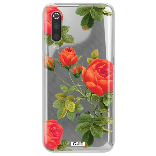 a close-up of a flower Xiaomi Mi 9 Clear TPU Case