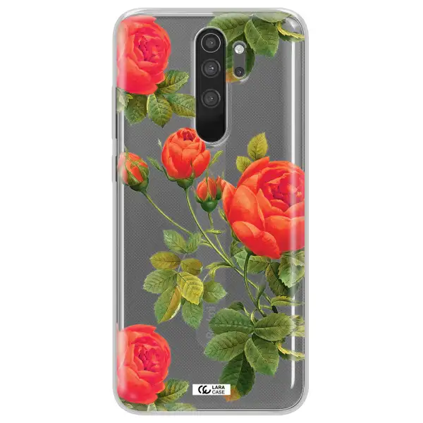 a close-up of a flower Xiaomi Note 8 Pro Clear TPU Case