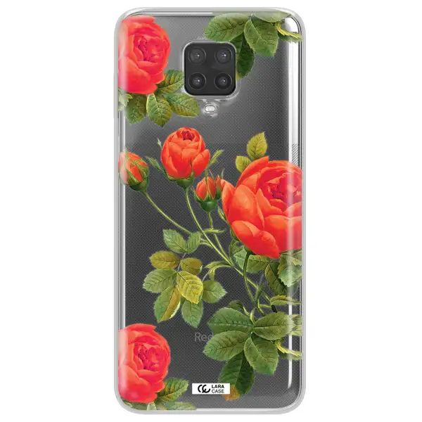 a close-up of a flower Xiaomi Note 9 Pro Clear TPU Case