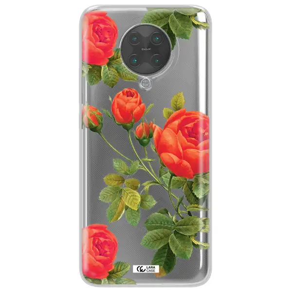 a close-up of a flower Xiaomi Poco F2 Pro Clear TPU Case