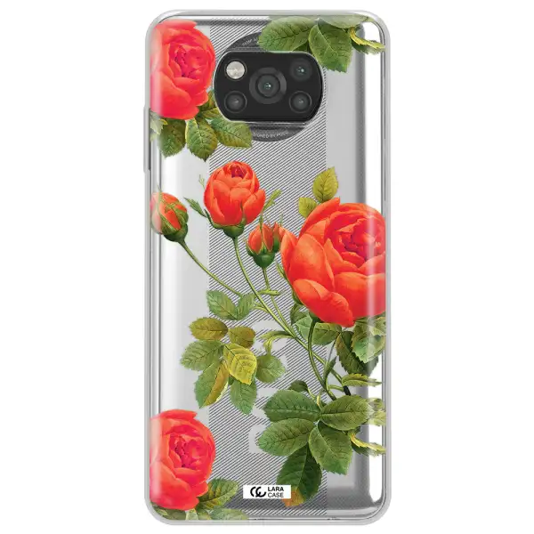 a close-up of a flower Xiaomi Poco X3 Clear TPU Case