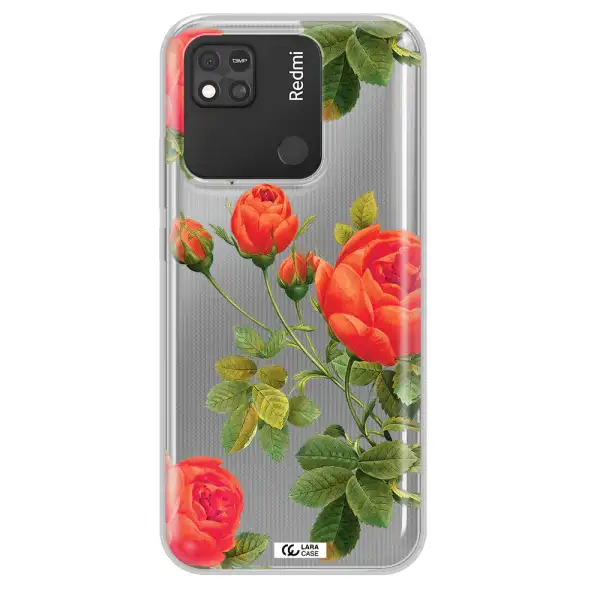 a close-up of a flower Xiaomi Redmi 10A Clear TPU Case