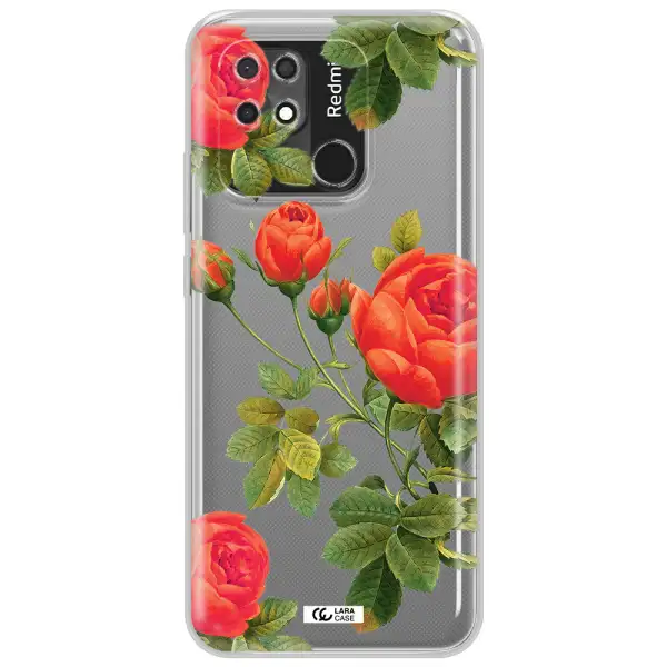 a close-up of a flower Xiaomi Redmi 10C Clear TPU Case