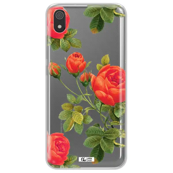 a close-up of a flower Xiaomi Redmi 7A Clear TPU Case