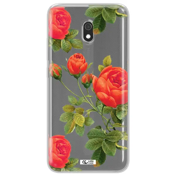 a close-up of a flower Xiaomi Redmi 8A Clear TPU Case