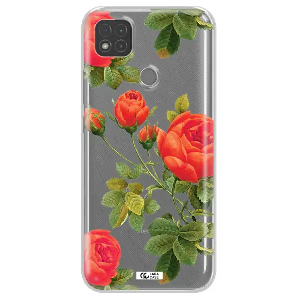 a close-up of a flower Xiaomi Redmi 9C Clear TPU Case
