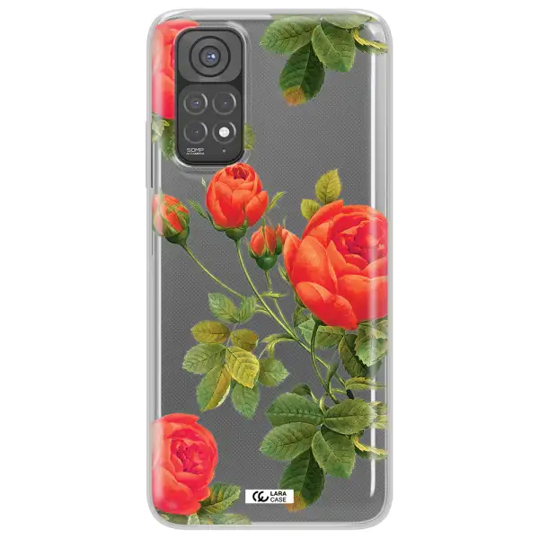 a close-up of a flower Xiaomi Redmi Note 11 Clear TPU Case