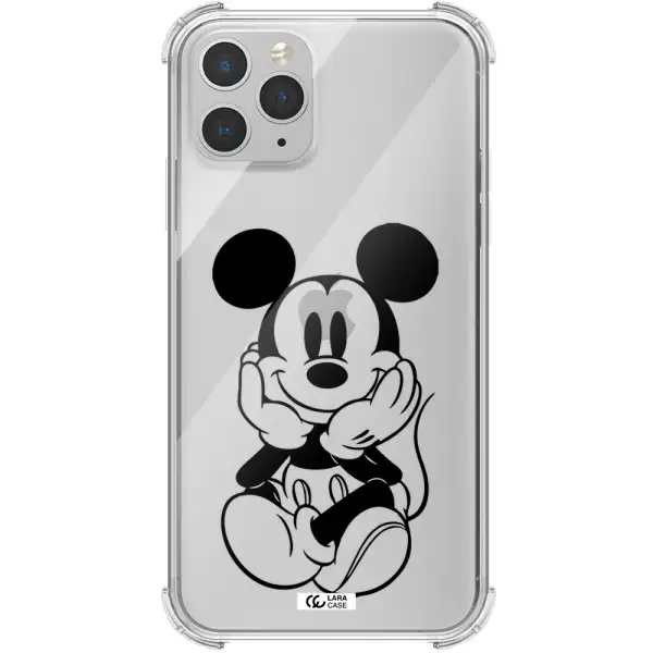 a cartoon of a mouse Apple iPhone 11 pro max Clear PC Case