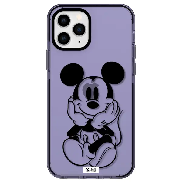 a cartoon of a mouse Apple iPhone 11 pro max impact Lilac Case