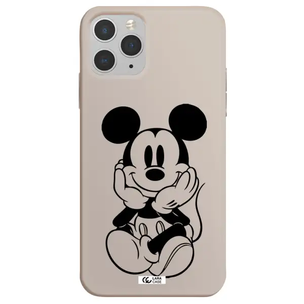 a cartoon of a mouse Apple iPhone 11 pro max Silicone Stone Case