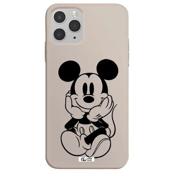 a cartoon of a mouse Apple iPhone 11 pro Silicone Stone Case