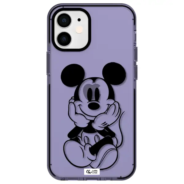 a cartoon of a mouse Apple iPhone 12 mini impact Lilac Case