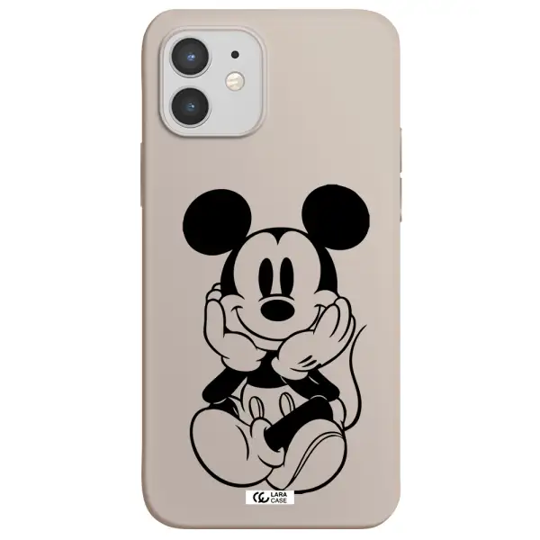 a cartoon of a mouse Apple iPhone 12 mini Silicone Stone Case