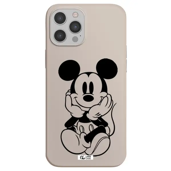 a cartoon of a mouse Apple iPhone 12 pro max Silicone Stone Case