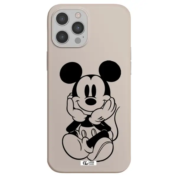 a cartoon of a mouse Apple iPhone 12 pro Silicone Stone Case