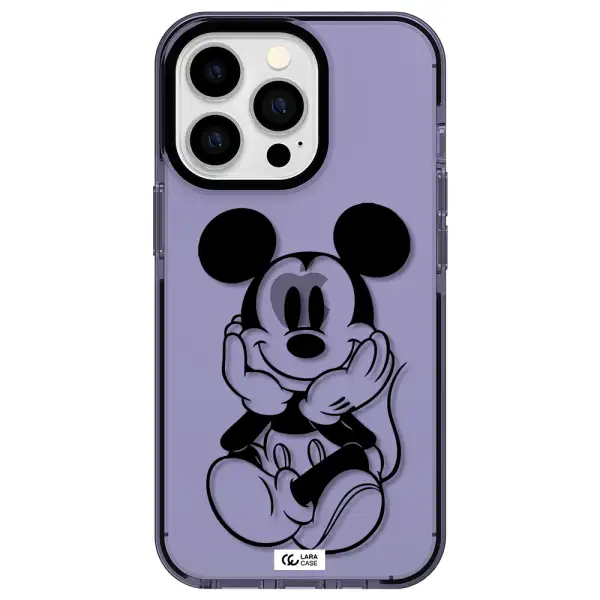 a cartoon of a mouse Apple iPhone 13 Pro impact Lilac Case
