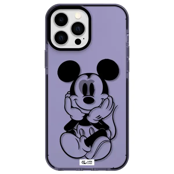 a cartoon of a mouse Apple iPhone 13 Pro Max impact Lilac Case
