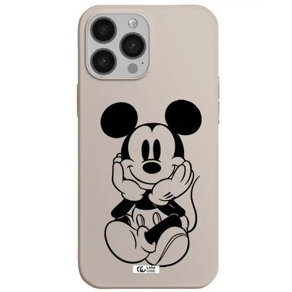 a cartoon of a mouse Apple iPhone 13 Pro Silicone Stone Case