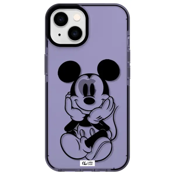 a cartoon of a mouse Apple iPhone 14 impact Lilac Case