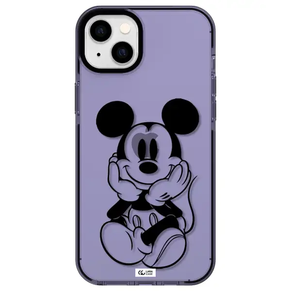 a cartoon of a mouse Apple iPhone 14 plus impact Lilac Case